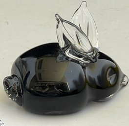 Black Art Glass Mouse