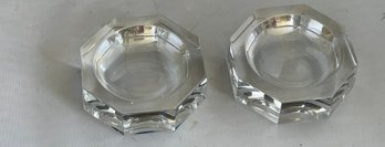2 Baccarat Crystal Salt Cellar Dishes
