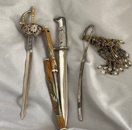 Lot Letter Openers, Bookmarks