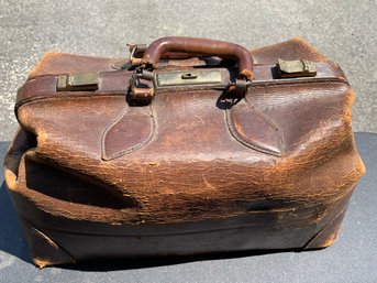 Antique Leather Doctor's Bag, Satchel