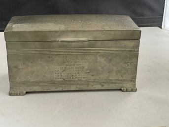 Heavy Trinket Box - 1930 Polo Club Inscription
