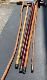 Large Lot Of Wood Canes
