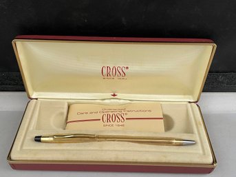 Gold Cross Pen In Box