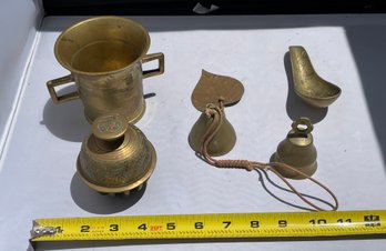 Collection Of Vintage Brass Items