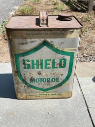 Shield Motor Oil Can