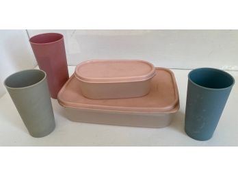 Assorted Vintage Pink & Blue Tupperware