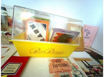 Vintage Party Planner Box W Various Company Mixology / Party Recipes