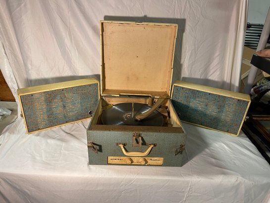Vintage Admiral Portable Record Player