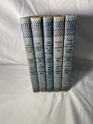 Vintage Set Of Nancy Drew Books  By Carolyn Keene
