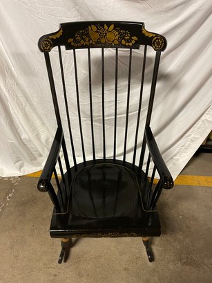 Antique Black Rocking Chair