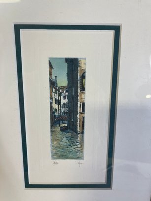 Giorgio Ferrari Watercolor Painting Of Milan 1936