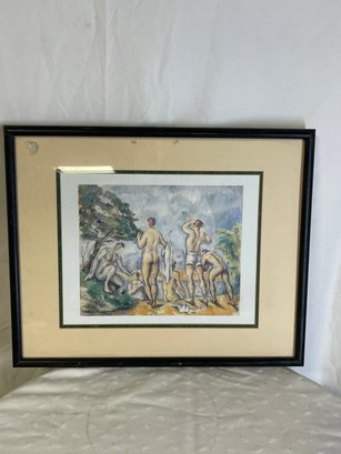Framed Paul Cezanne, Bathers, 1890