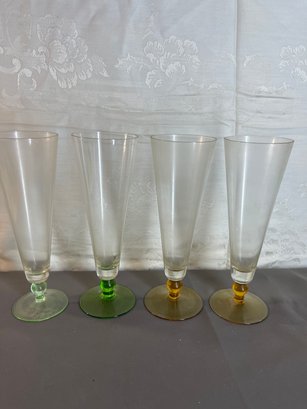 Set Of 4 Pilsner Glasses