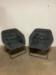 Two Folding Accent Chairs