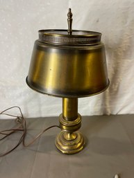 Vintage MCM Tole Ware Gold Lamp