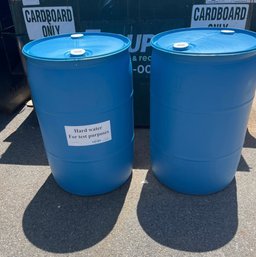 Two Sealed Rain Barrels