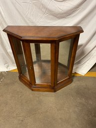Traditional Style Short Console Curio Cabinet