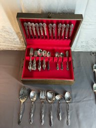 Large Silverware Chest With Silverware
