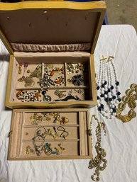 Jewelry Box With Large Assortment Inside