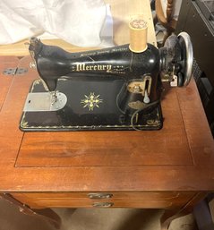 Vintage Mercury Electric Art Deco Sewing Machine Table