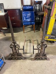 Early 20th Century Cast Andirons