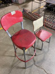 Vintage Mid Century Costco Kitchen Step Stool And Chair