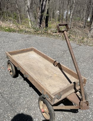 Vintage Wood & Metal Wagon