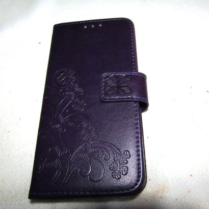 PURPLE CELL PHONE WALLET