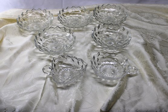 Small Pressed Glass Bowls #39