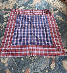 8 - PLAID TABLE CLOTHS 58' X 60'