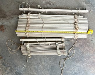 2 Wooden Slat Curtains Blinds