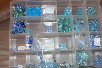 Assortment Of Blue Glass Beads For Jewelry Making (13)