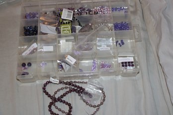 Assortment Of Purple Glass Beads For Jewelry Making (16)