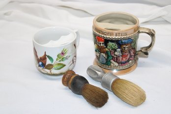 Vintage Shaving Mugs & Brushes