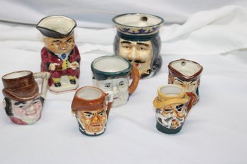 Assortment Of Toby Mugs Made In Japan (1)