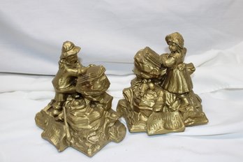 Dawn Of Education Bookends - Chalkware