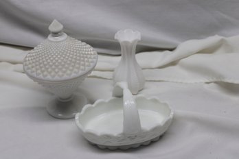 Collection Of Milk Glass