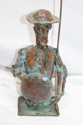 Metal Don Quixote Figure Sculpture