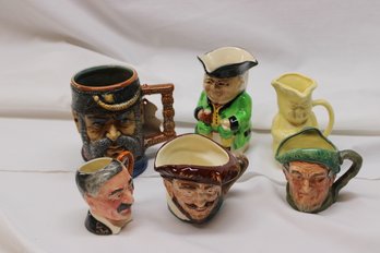 Collection Of Toby Mugs England & Itlay