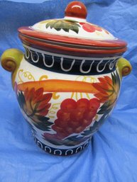 Hand Painted Nonni Biscuit Jar