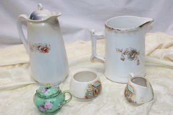 Collection Of Pitchers & Sugar Bowls