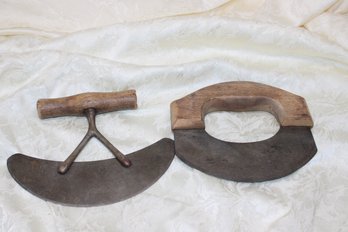 Antique Hand Held Vegetable Food Choppers