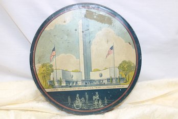 Round Texas Expo Tin