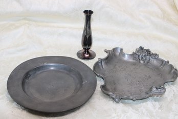 Pewter Plate Lot