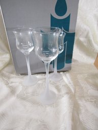 PARTY LITE GLASS VOTIVE HOLDERS  NEW