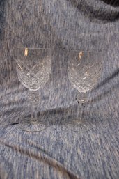 2 WATERFORD WINE GLASSES