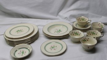 Assortment Of Syracuse Old Ivory OPCO Corabel Plates Dishes