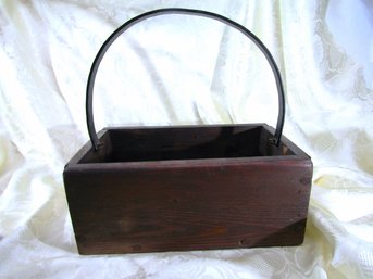 SMALL WOOD WOODEN CADDY