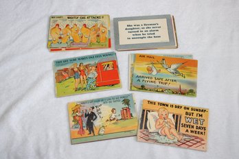 45 Vintage Funny Postcards - Used