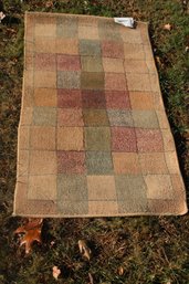 MULTI COLOR GEOMETRIC DESIGN THROW RUG